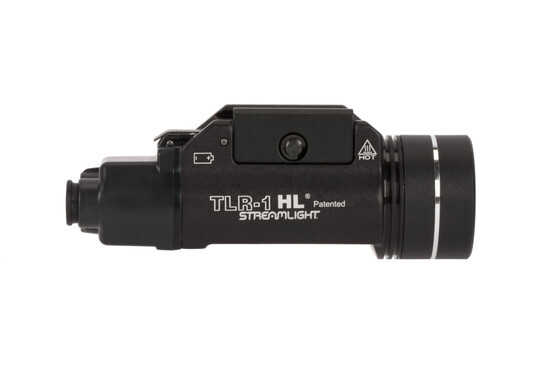 The Streamlight TLR-1 HL Weapon light is powered by two CR123A batteries
